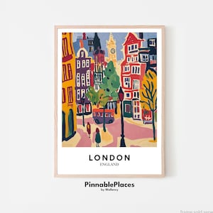 London Poster, London Print, London Wall Art, London Travel Print, United Kingdom Art, England Poster, Big Ben Poster - Digital File