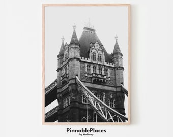 London Tower Bridge Art Print: England Wall Art (Digital File)