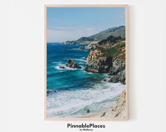 Big Sur Coastline Photo Print: California Ocean Wall Art (Digital File)