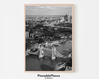 London Tower Bridge Art Print: England Wall Art (Digital File)