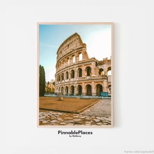Colosseum Poster Print, Colosseum Wall Art, Rome Travel Poster, Rome Italy Architecture Poster, Rome Printable Wall Art - Digital File