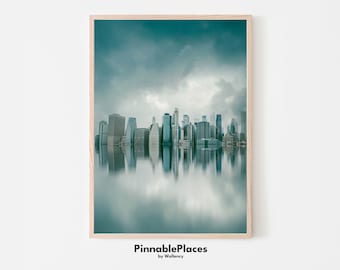 New York Cityscape Photo Print: Manhattan Skyline Art (Digital File)