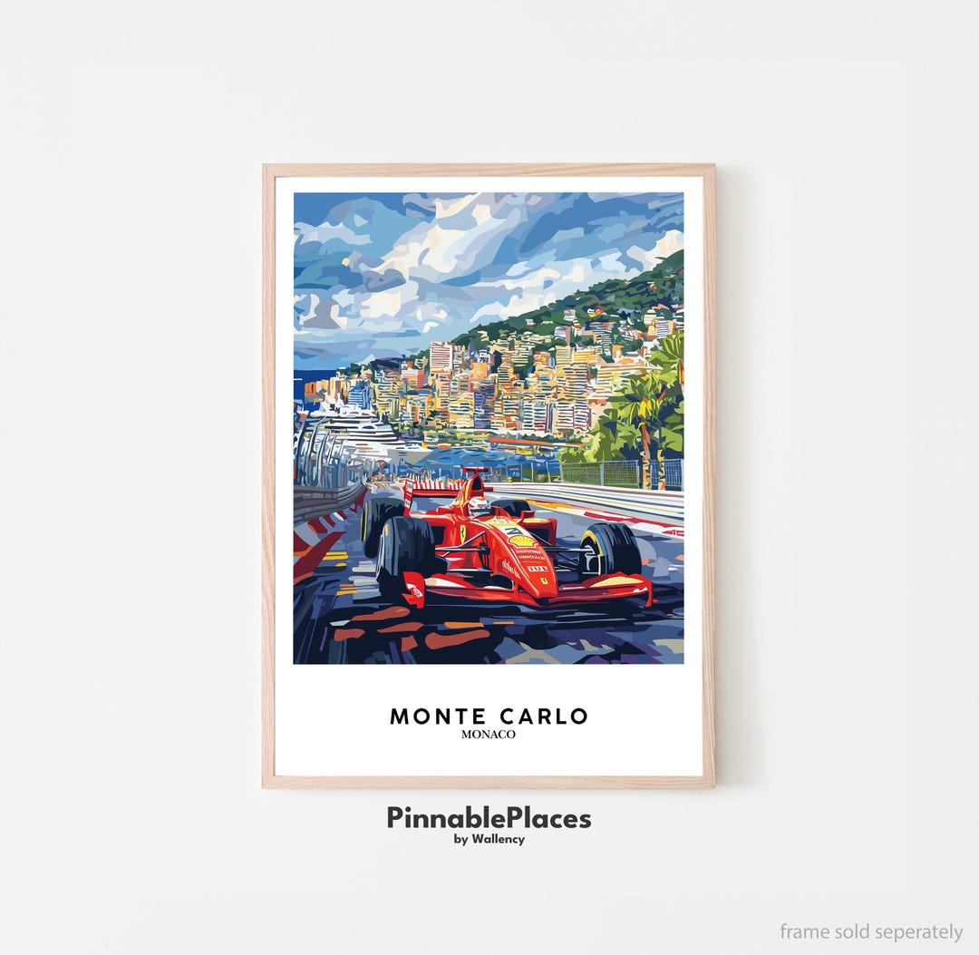 Monaco F1 Poster: Grand Prix Art Print (digital File) - Etsy