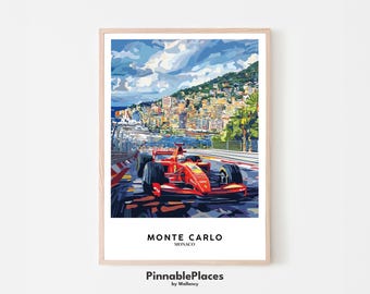 Monaco F1 Poster: Grand Prix Art Print (Digital File)
