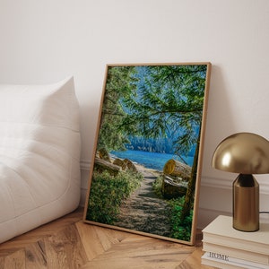 Lake Tahoe-print, Lake Tahoe-poster, Lake Tahoe-foto, reizen naar Lake Tahoe, Emerald Bay Tahoe-print, Sierra Nevada Mountains - optionele lijst
