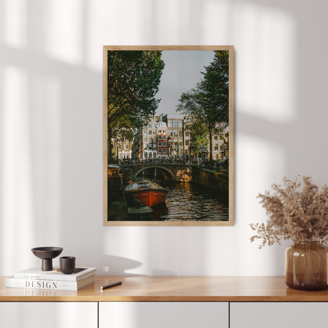 Amsterdam Canal House Art Print: Travel Photography Poster - Etsy