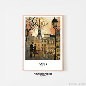 Poster Parijs, kunst aan de muur Parijs, Parijs Art Print, Parijs reisposter, Parijs reisposter, Eiffeltoren Art Print, cadeau kunstliefhebber, Frankrijk poster - digitaal bestand
