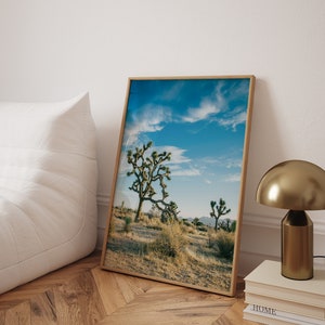 Joshua Tree Poster, Joshua Tree Poster, Joshua Tree Foto, Joshua Tree National Park, Sonnenuntergang Foto-Druck, Mojave-Wüste Druck - Optionaler Rahmen