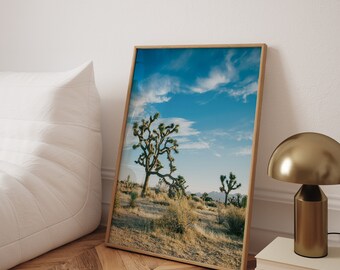 Joshua Tree National Park Print: Mojave Desert Sunset Photo - Optional Frame