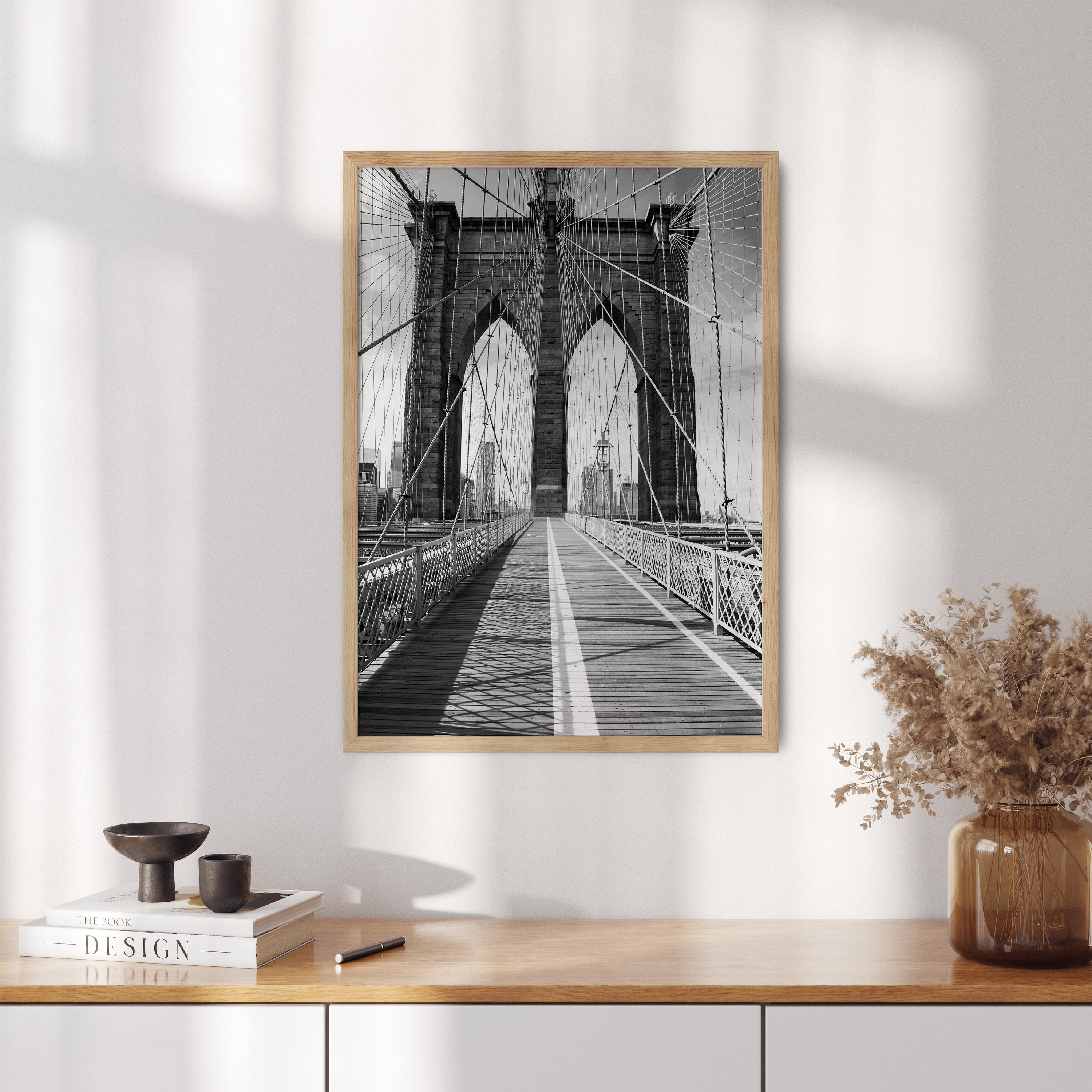 Brooklyn Bridge Photo: Black and White New York City Wall Art