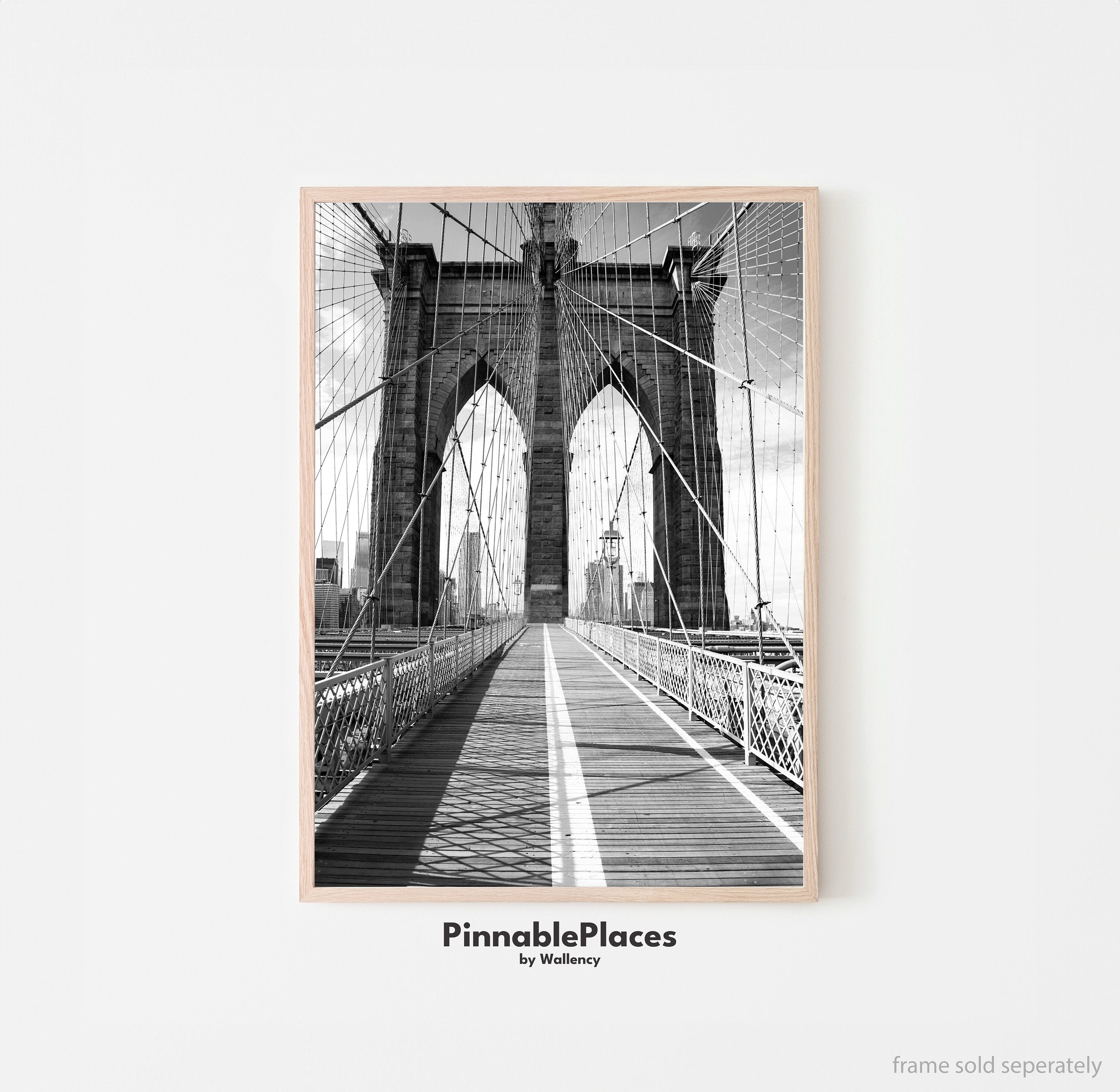 Brooklyn Bridge Photo: Black and White New York City Wall Art