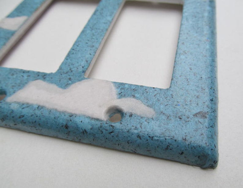 Decorative Cloud Light Switch Platesrecycled Handmade Paper Etsy