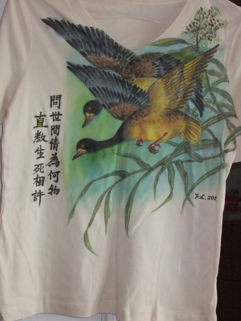 Hand-painted T-shirt image 3