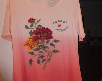 Hand-Painted T-shirt (Happy Mother's Day)