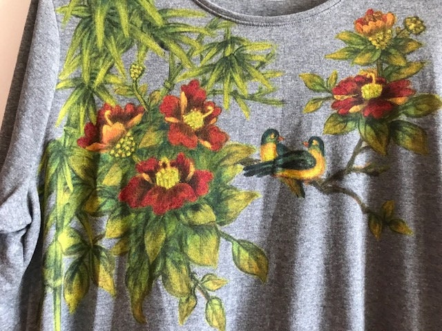 Hand Painted Long Sleeve Shirt - Etsy