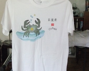 Hand-painted T-shirt (Cancer)