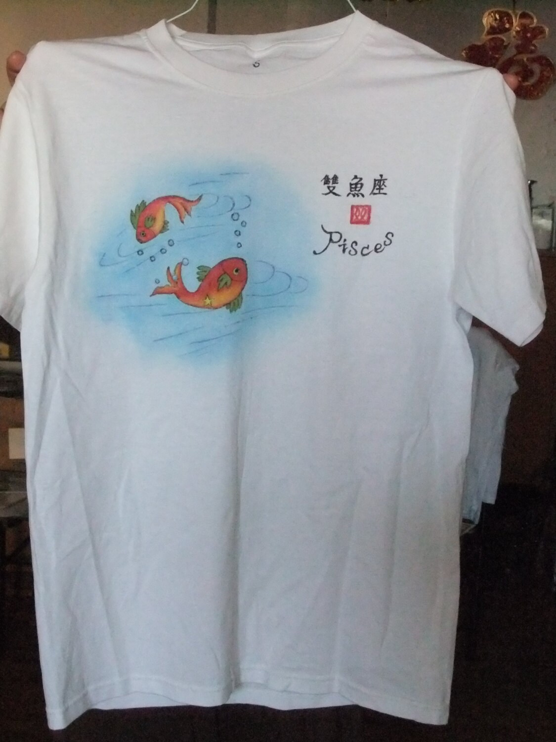 ★ PISCESS★ Handwritten Oversized T-ShirtWhite 5008225810 Pisces 90s Style Airbrush T-Shirt – Divine Feminine Works