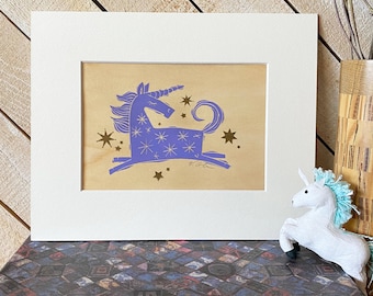 Mini stampa unicorno