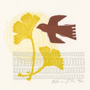 Flight South Letterpress Print