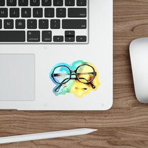 Round Wizard Glasses Sticker