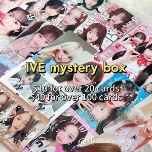 IVE 6 Members photocards Mystery Box set | Wonyoung Yujin Rei Liz Leeseo Gaeul Minive K-pop girl photocards merch