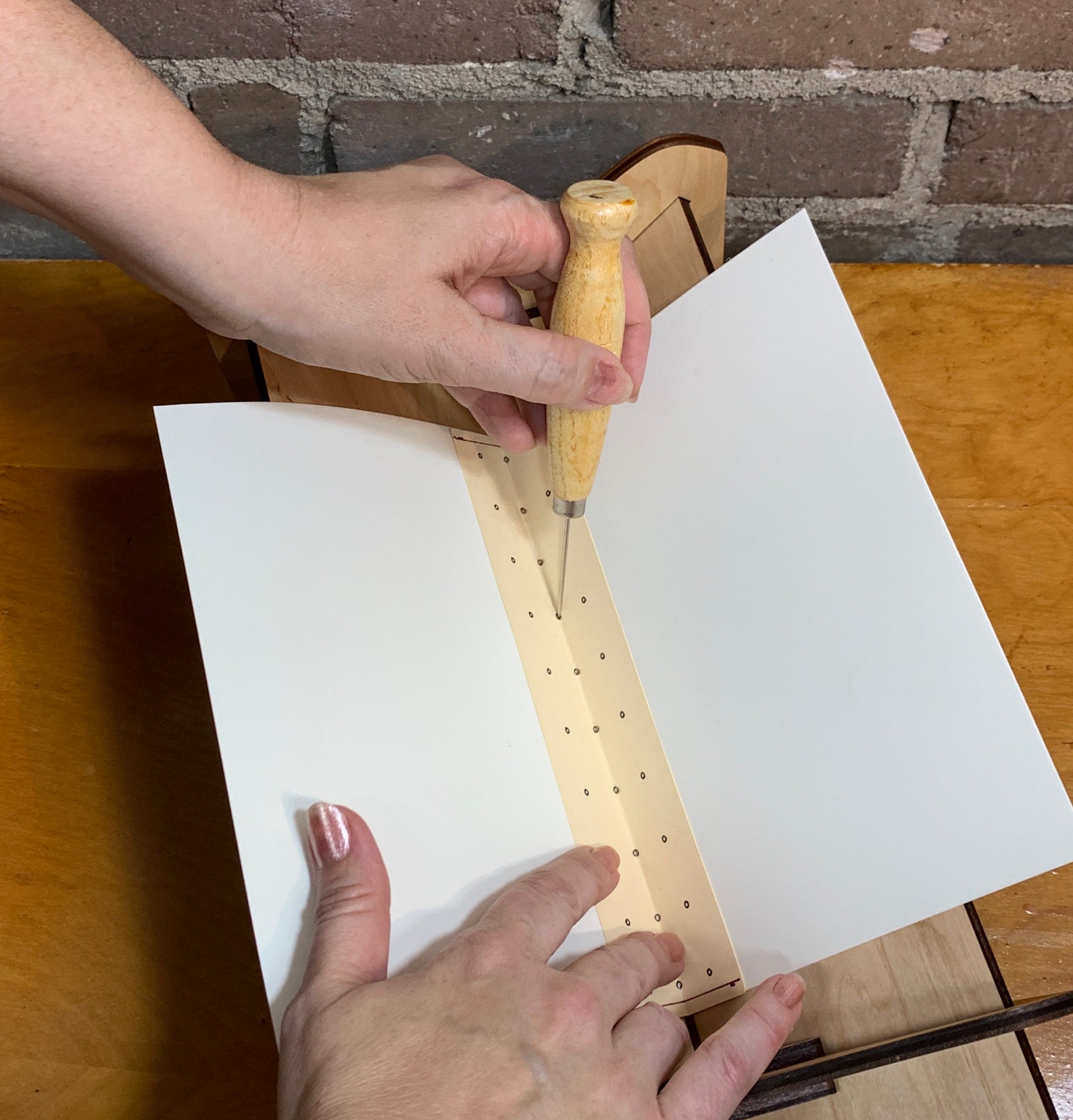 Bookbinding Signature Hole Punch Sewing Cradle COLLAPSIBLE for Etsy