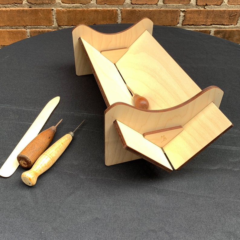 Bookbinding Sewing Cradle Collapsible Wooden Hole Punching Etsy