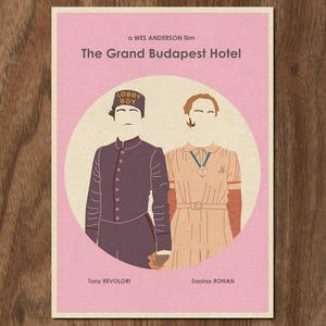 The GRAND BUDAPEST HOTEL 16x12 Wes Anderson Movie Poster Print