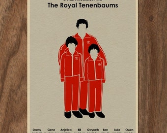 Wes Anderson Movie Poster THE ROYAL TENENBAUMS 16x12 Print