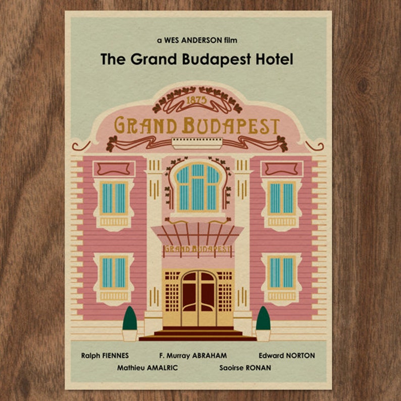 The GRAND BUDAPEST HOTEL Limited Edition Wes Anderson Print image 1