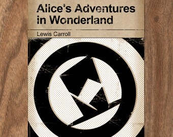 Alice's Adventures in Wonderland - Classic Vintage Book Cover Print