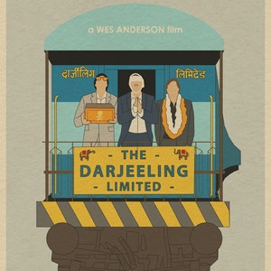 The Darjeeling Limitierter Wes Anderson Filmplakat-Druck Bild 2