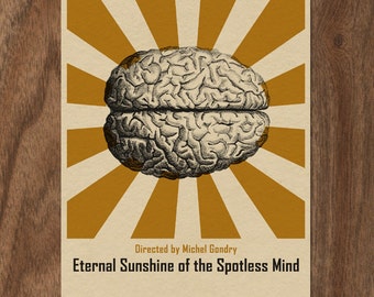 16x12 Movie Poster Print - Eternal Sunshine of the Spotless Mind - Brain Art