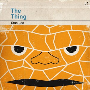 Classic Vintage Marvel Penguin Book Cover Print The Thing image 2