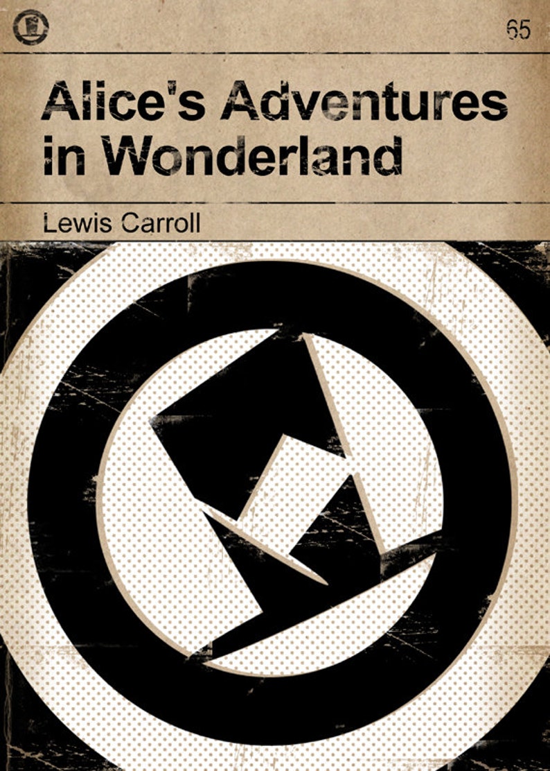 Alice's Adventures in Wonderland Classic Vintage Book Cover Print image 2