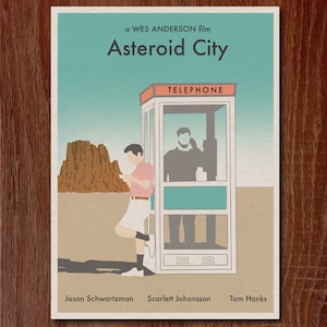ASTEROID CITY 16x12 Wes Anderson Movie Poster Print