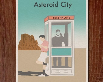 ASTEROID CITY 16x12 Wes Anderson Movie Poster Print