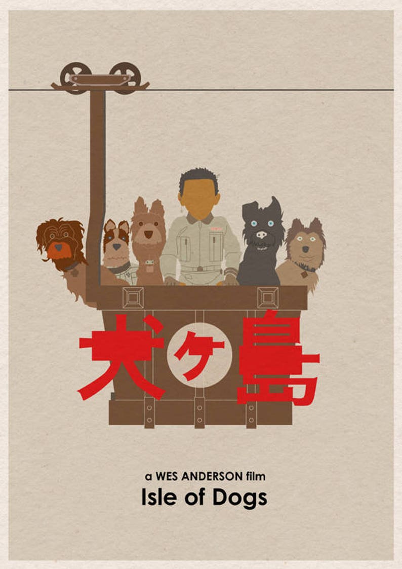 Wes Anderson ISLE OF DOGS Movie Poster 16x12 image 2