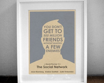 16x12 The Social Network Film Poster Print