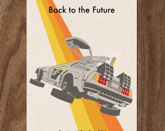 Back to the Future 16x12 Retro Movie Poster Print