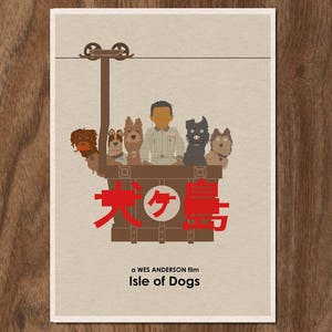 Wes Anderson ISLE OF DOGS Movie Poster 16x12 image 1
