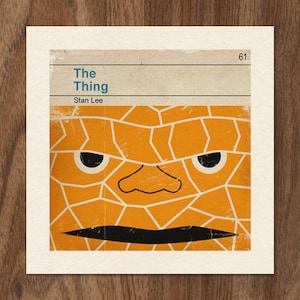 Classic Vintage Marvel Penguin Book Cover Print The Thing image 1