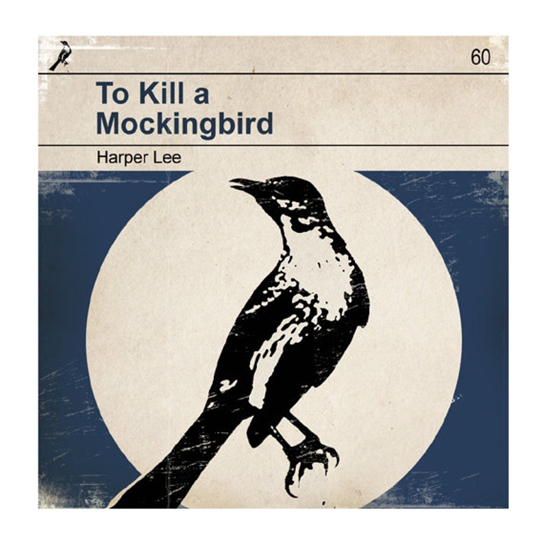6x6 to Kill a Mockingbird Classic Vintage Book Cover Print Etsy