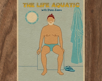THE LIFE AQUATIC met Steve Zissou Limited Edition print - versie 2
