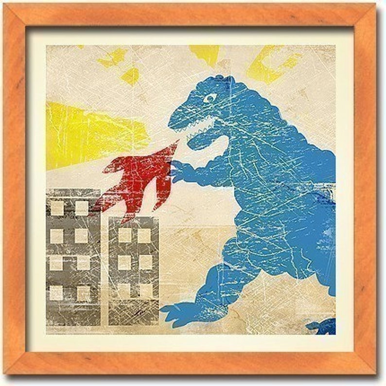 Godzilla 6x6 Print image 2