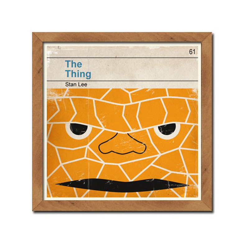 Classic Vintage Marvel Penguin Book Cover Print The Thing image 3