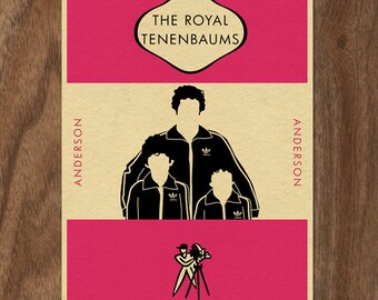 THE ROYAL TENENBAUMS Penguin Book-inspired Movie Print