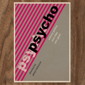 Impresión de película de edición limitada PSYCHO