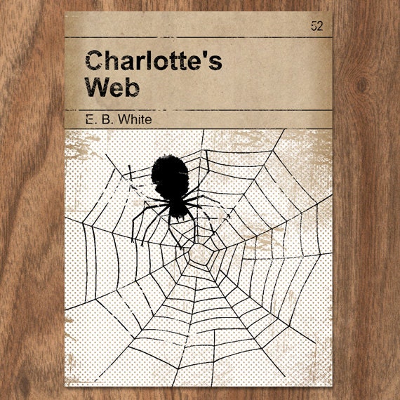 Charlotte's Web Classic Vintage Book Cover Print | Etsy