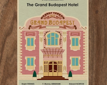 The GRAND BUDAPEST HOTEL 16x12 Wes Anderson Movie Poster Print